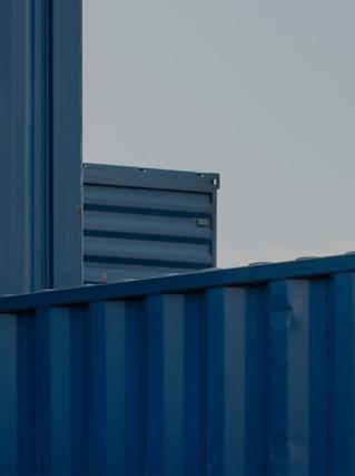 Containers de carga azules